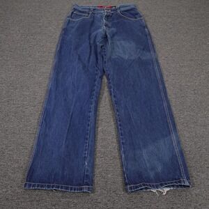 Vintage Mecca Jeans 32x32 Blue Skater Street Relaxed Baggy Distressed Denim Y2k
